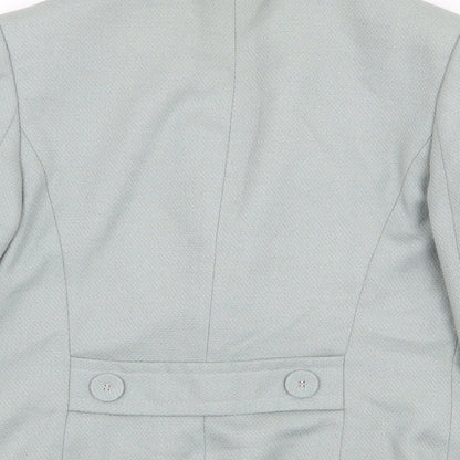 Next Womens Green Jacket Blazer Size 8 Button