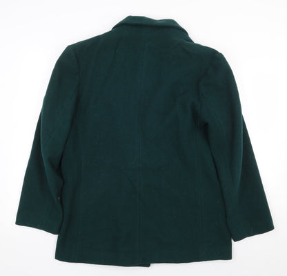 House of Fraser Womens Green Jacket Size 12 Button