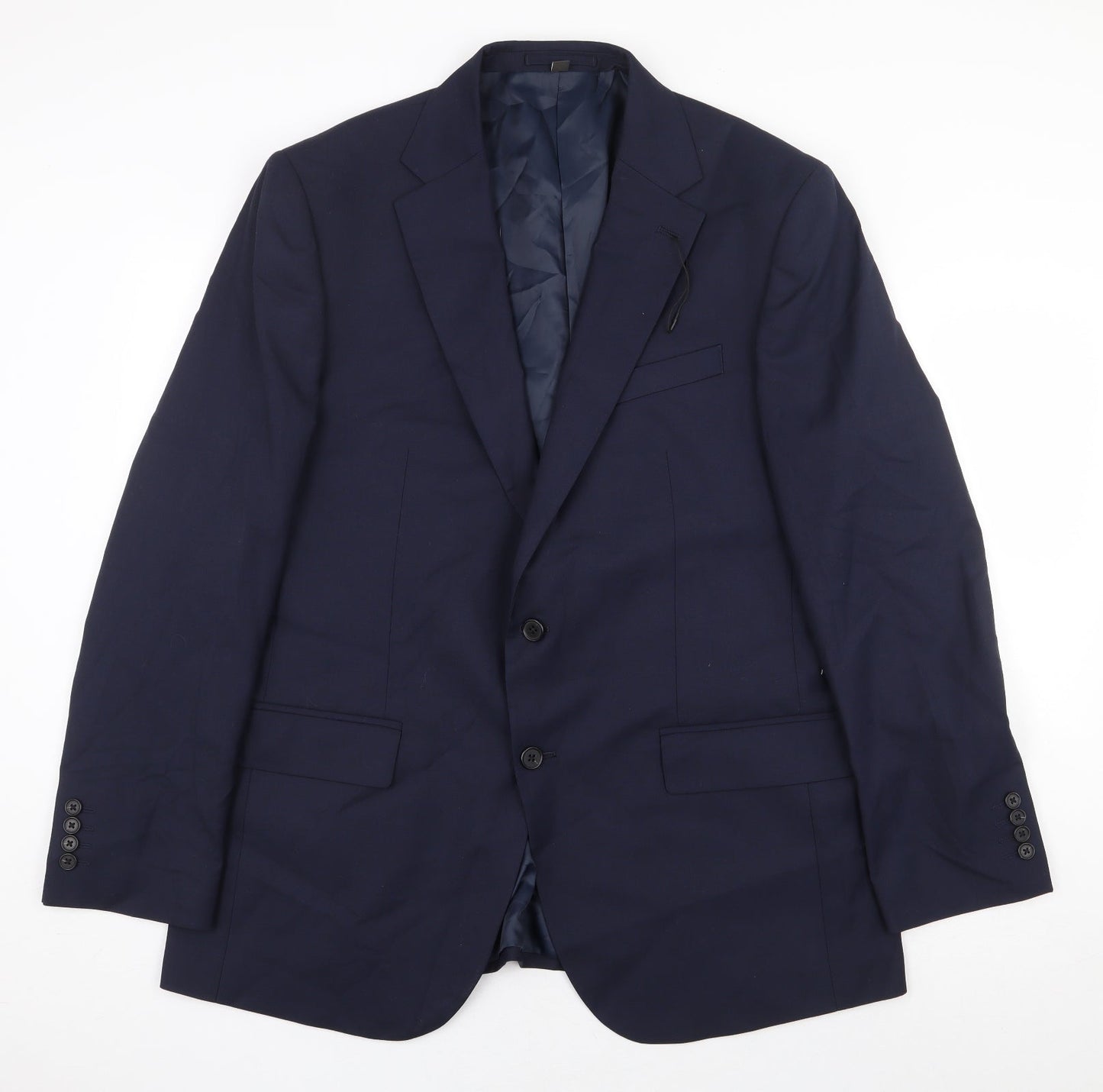 Marks and Spencer Mens Blue Polyester Jacket Suit Jacket Size 44