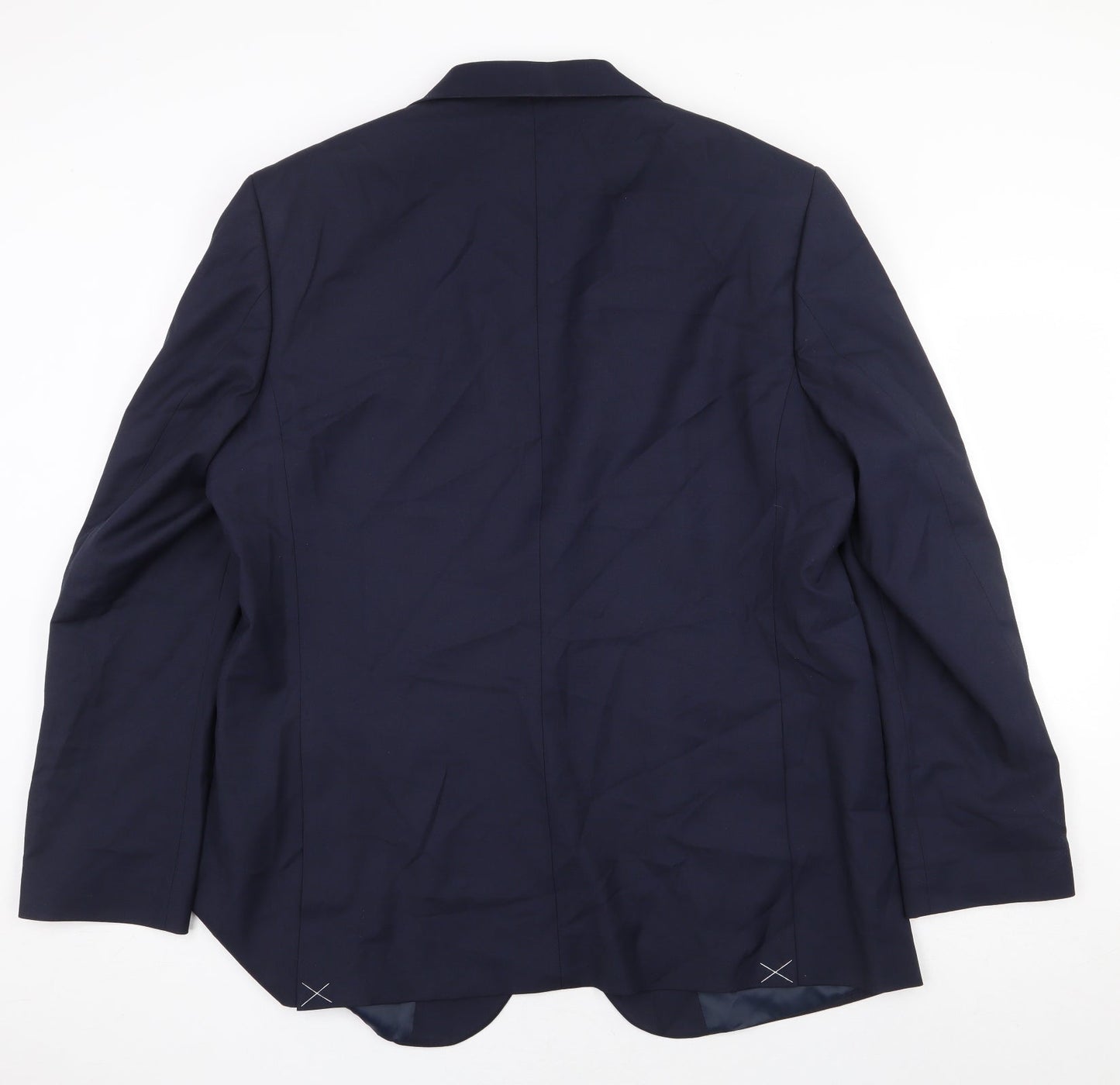 Marks and Spencer Mens Blue Polyester Jacket Suit Jacket Size 44