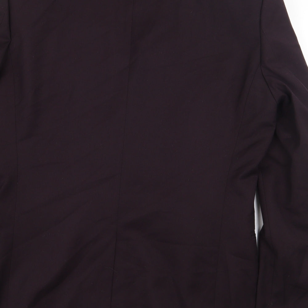 F&F Mens Red Polyester Jacket Blazer Size 40