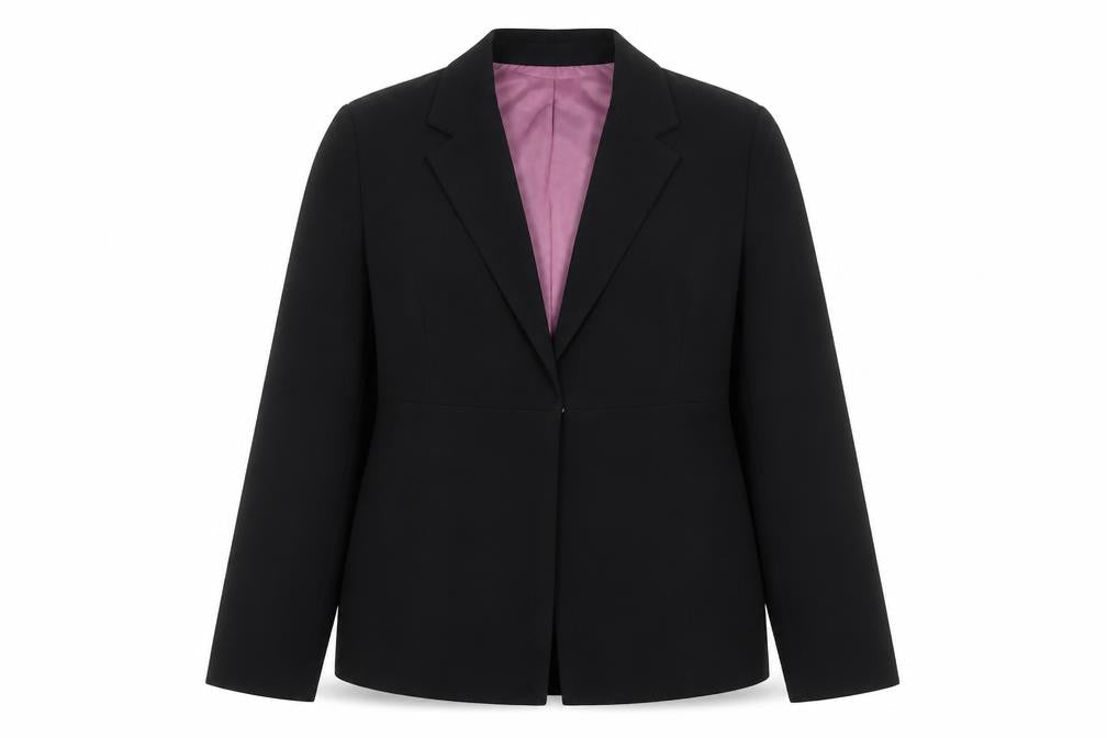 Etam Womens Black Jacket Blazer Size 14 Hook & Eye
