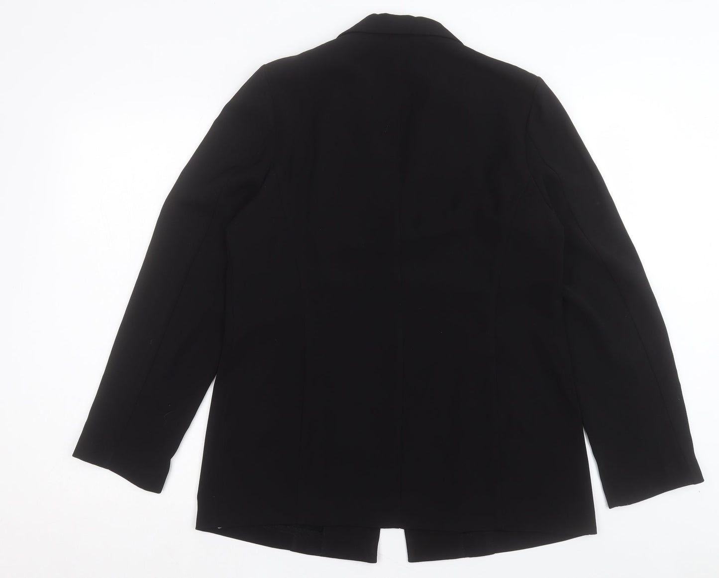 Etam Womens Black Jacket Blazer Size 14 Hook & Eye