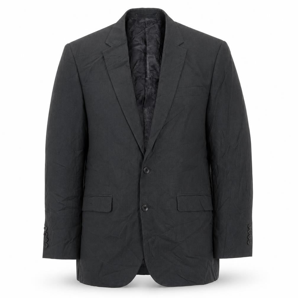 Greenwood Mens Grey Polyester Jacket Suit Jacket Size 40
