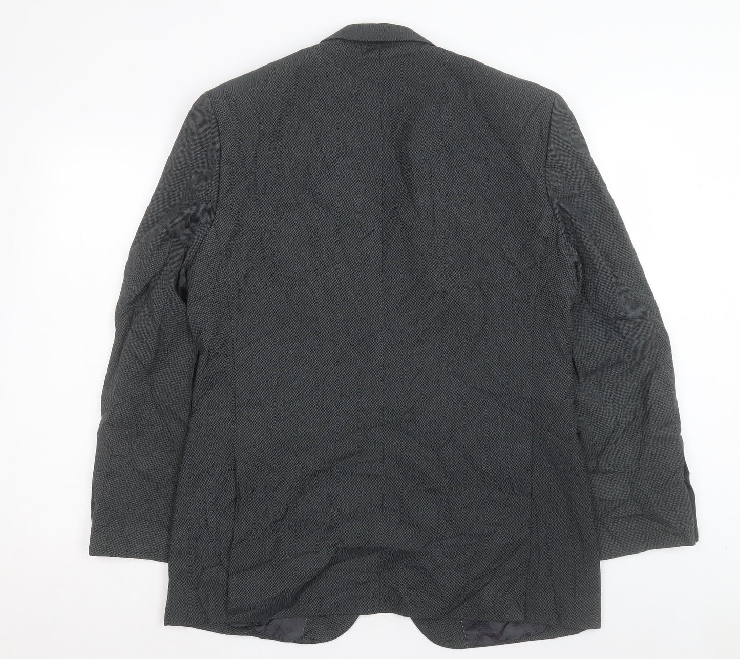 Greenwood Mens Grey Polyester Jacket Suit Jacket Size 40