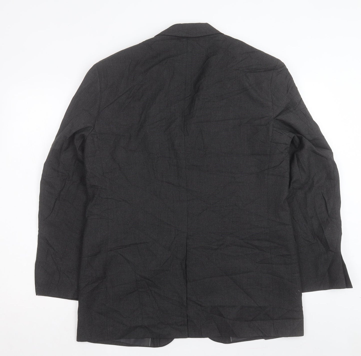 Marks and Spencer Mens Grey Polyacrylate Fibre Jacket Suit Jacket Size 40