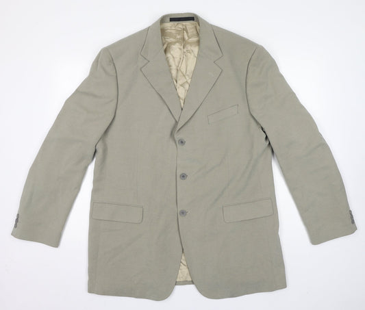 Marks and Spencer Mens Grey Polyester Jacket Suit Jacket Size 44