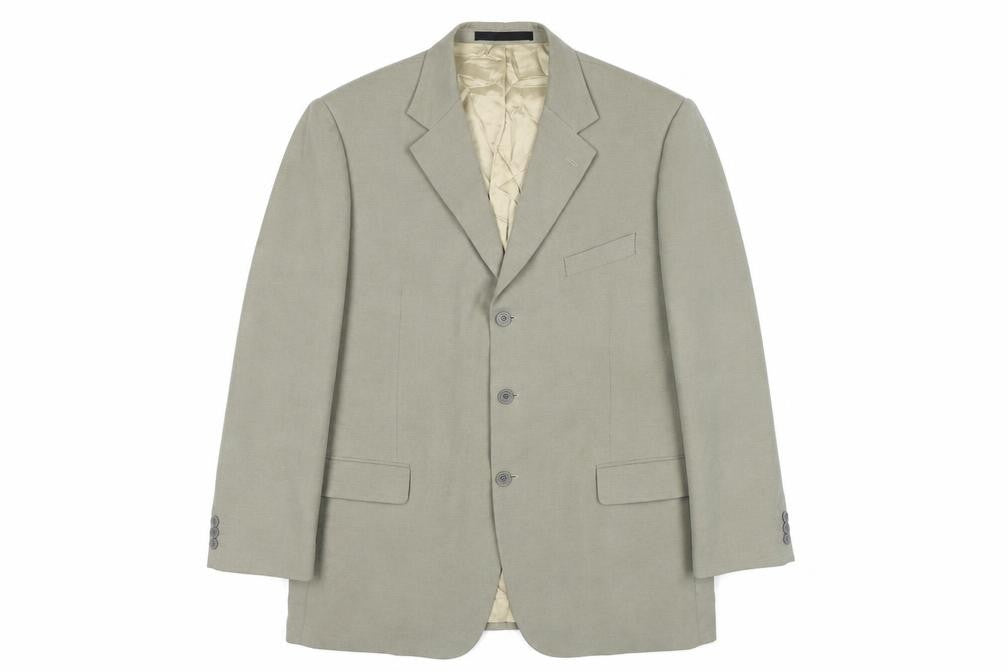 Marks & Spencer Mens Grey Polyester Jacket Suit Jacket Size 44