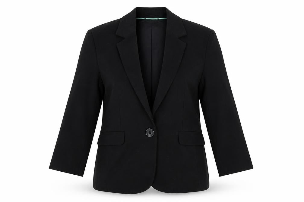 Gap Womens Black Cotton Jacket Blazer Size 12
