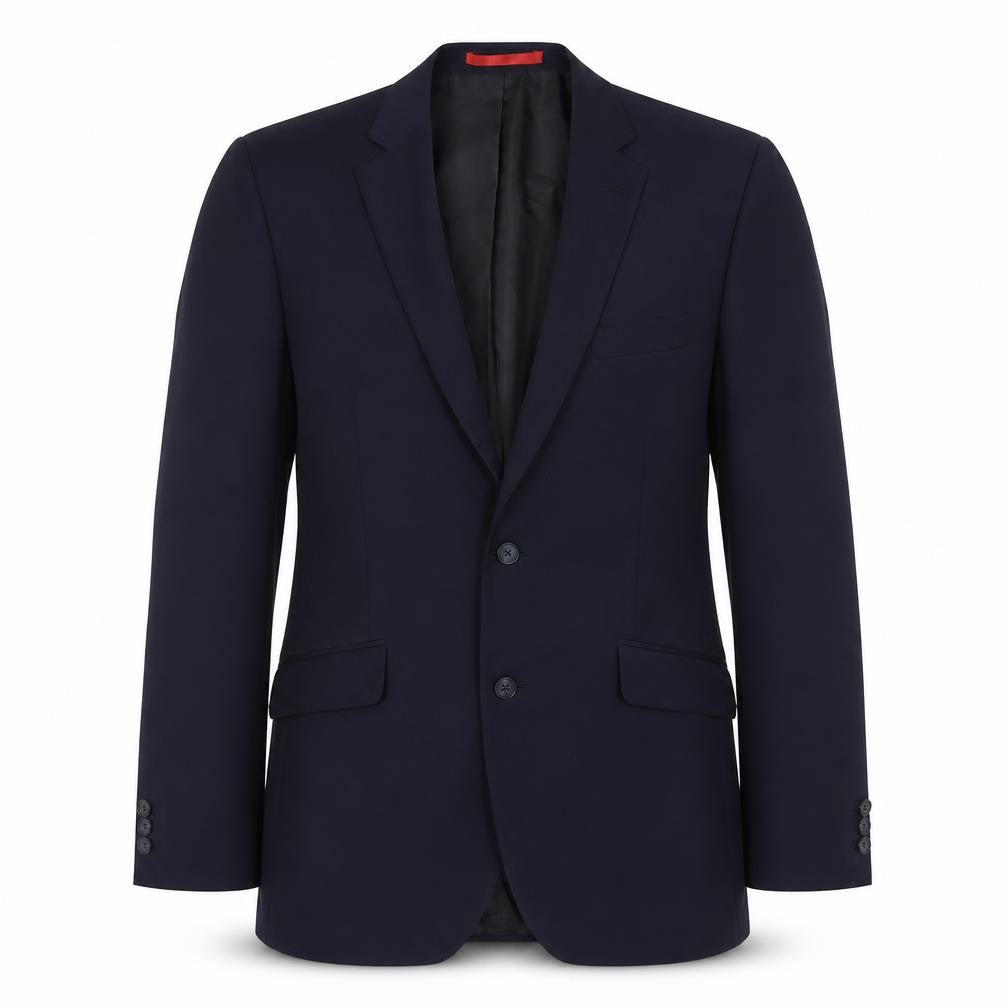 Preworn Mens Blue Polyester Jacket Suit Jacket Size 42