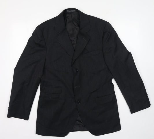Bladen Mens Black Wool Jacket Suit Jacket Size 40