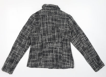 Miss Posh Womens Black Jacket Blazer Size 10 Button