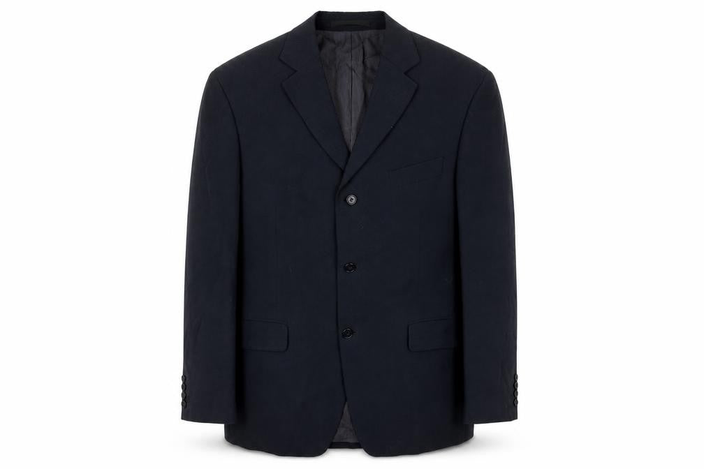 Marks & Spencer Mens Blue Lyocell Jacket Suit Jacket Size 42 - Navy