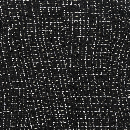 SHEIN Womens Black Geometric Polyester Jacket Blazer Size M