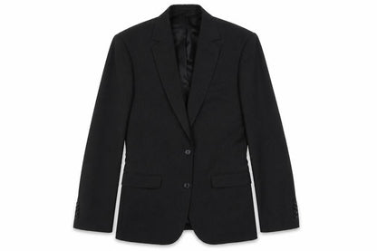 F&F Womens Black Polyester Jacket Suit Jacket Size 38 - Pinstripe