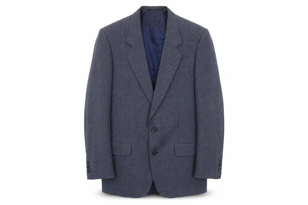Tuomi Mens Blue Polyester Jacket Suit Jacket Size 36