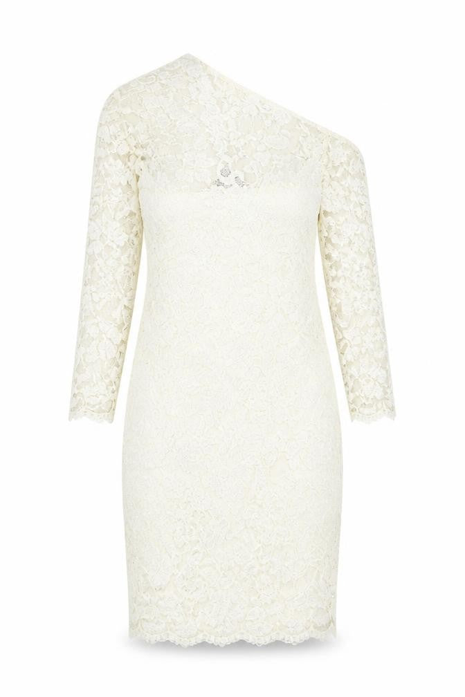 ASOS Womens Ivory Nylon Bodycon Size 10 High Neck Pullover