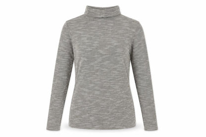 Boohoo Womens Brown Polyester Basic T-Shirt Size 8 Roll Neck - Open Split Back Split Hem Cuffs