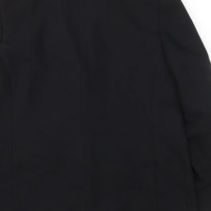 Bonmarché Womens Black Polyester Jacket Blazer Size 14