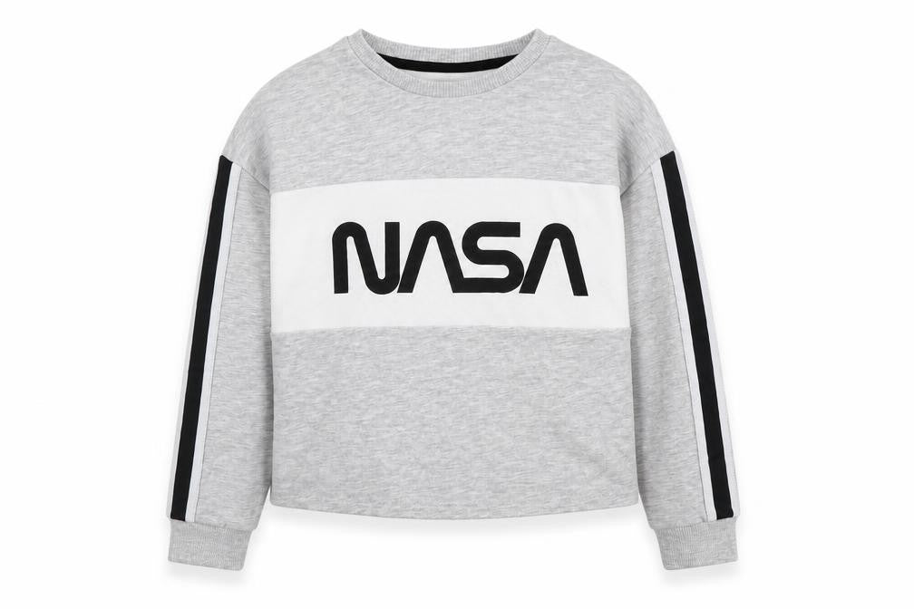 George Girls Grey Polyester Pullover Sweatshirt Size 9-10 Years Pullover - NASA