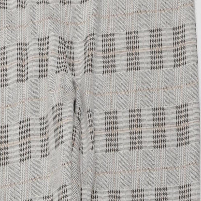 Select Womens Brown Plaid Polyester Trousers Size L L27 in Regular