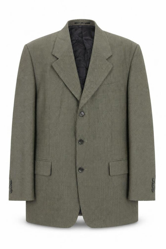Principles Mens Green Check Wool Jacket Blazer Size 40