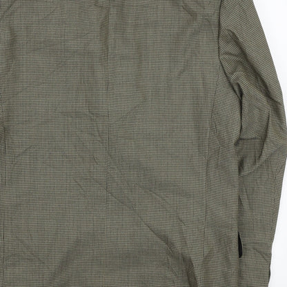 Principles Mens Green Check Wool Jacket Blazer Size 40