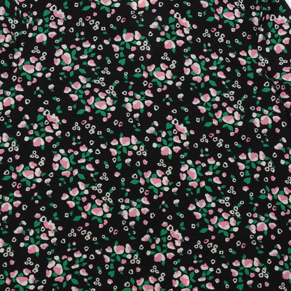 Marks & Spencer Womens Multicoloured Floral Polyester Basic Blouse Size 8 V-Neck