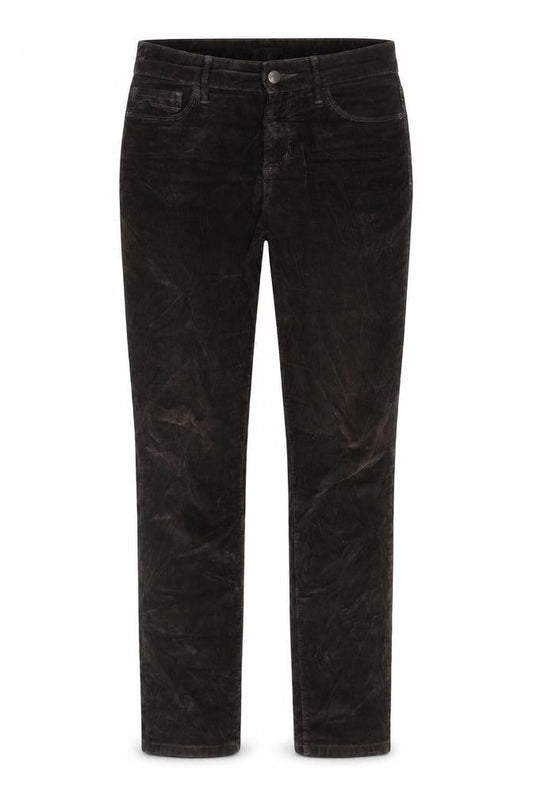 NYJD Womens Brown Cotton Chino Trousers Size 6 L26 in Regular Zip