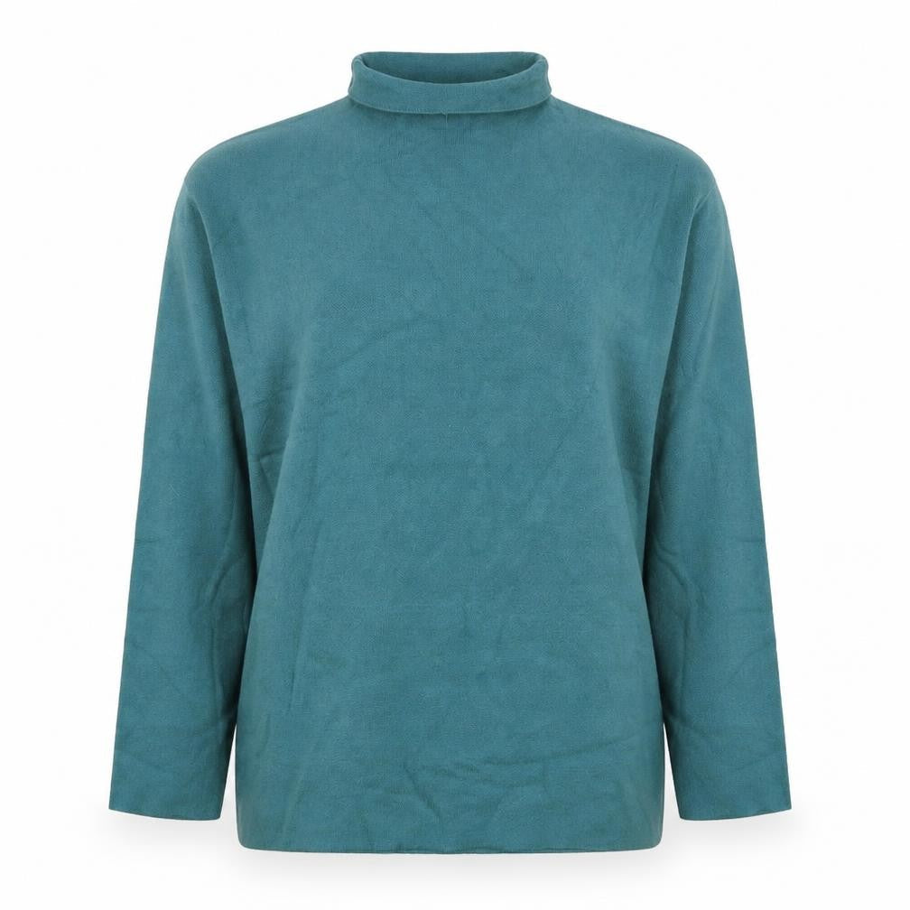 Rachel Zoe Womens Blue Roll Neck Viscose Pullover Jumper Size L