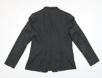 Next Womens Grey Polyester Jacket Blazer Size 14