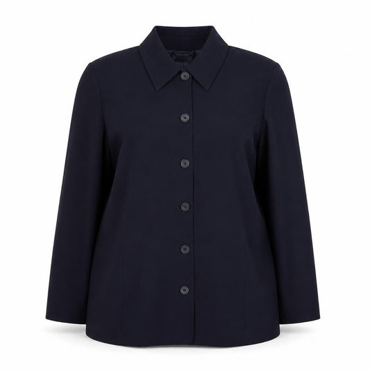 Classics Womens Blue Polyester Jacket Blazer Size 18