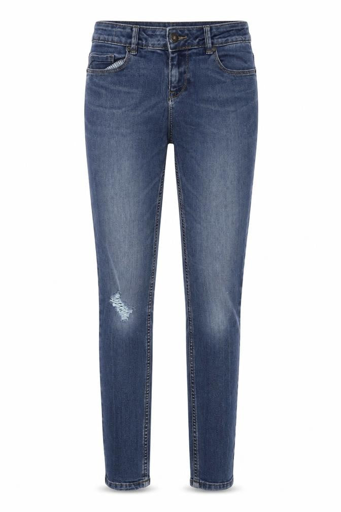 Marks & Spencer Womens Blue Cotton Skinny Jeans Size 8 L31 in Regular Button