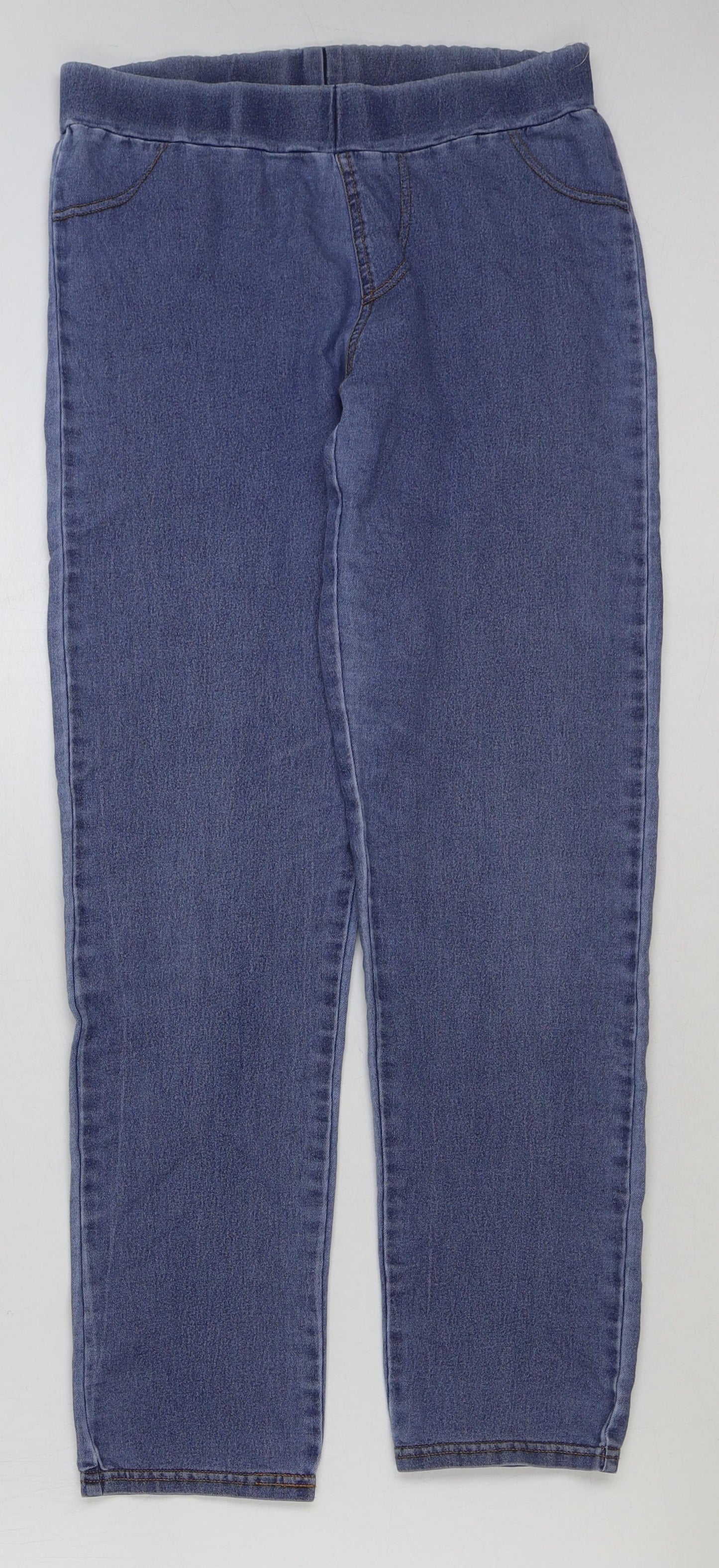 Preworn Womens Blue Cotton Jegging Jeans Size 26 in L28 in Regular