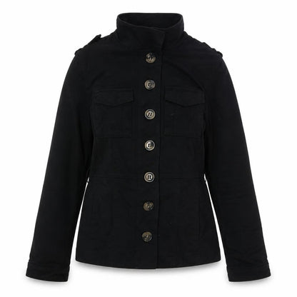 H&M Womens Black Jacket Size 10 Button