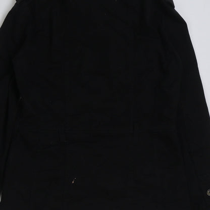 H&M Womens Black Jacket Size 10 Button