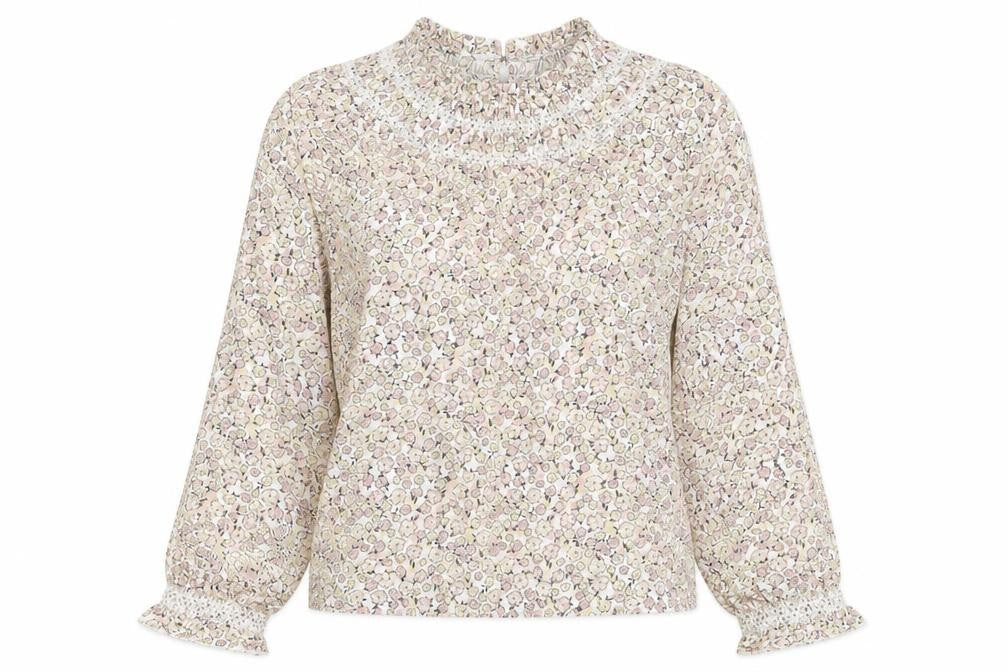 Marks & Spencer Womens Multicoloured Floral Cotton Basic T-Shirt Size 6 Crew Neck