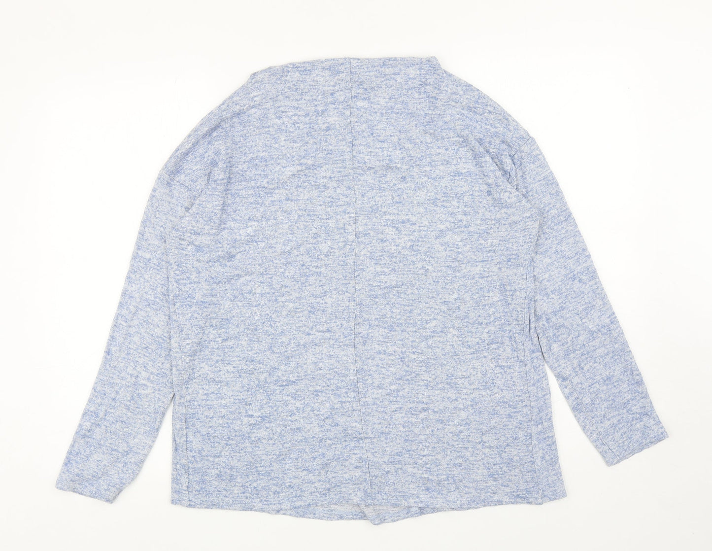 George Womens Blue Boat Neck Viscose Pullover Jumper Size 14