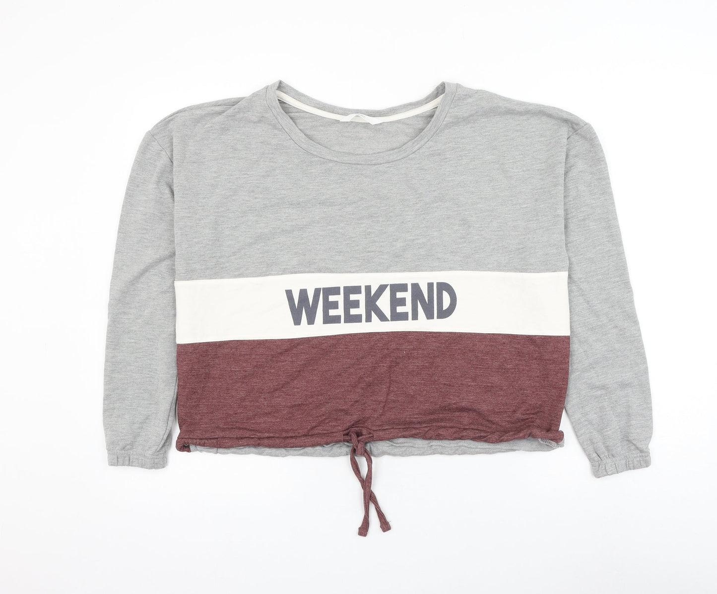 Boux Avenue Womens Grey Polyester Pullover Sweatshirt Size 6 Pullover - Weekend