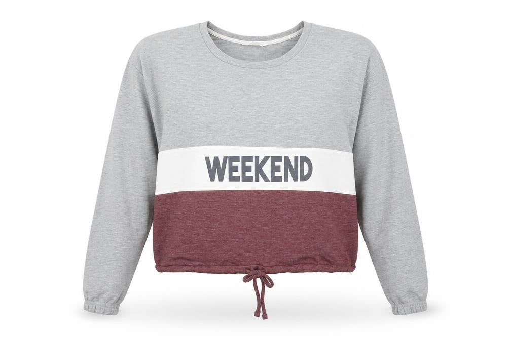 Boux Avenue Womens Grey Polyester Pullover Sweatshirt Size 6 Pullover - Weekend