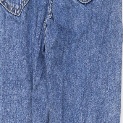 Pull&Bear Womens Blue Cotton Jegging Jeans Size S L26 in Regular Button