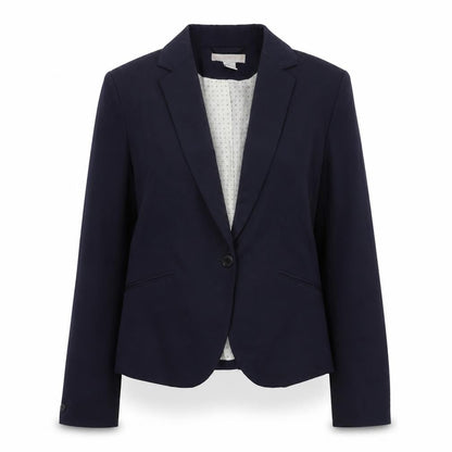 H&M Womens Blue Polyester Jacket Suit Jacket Size M