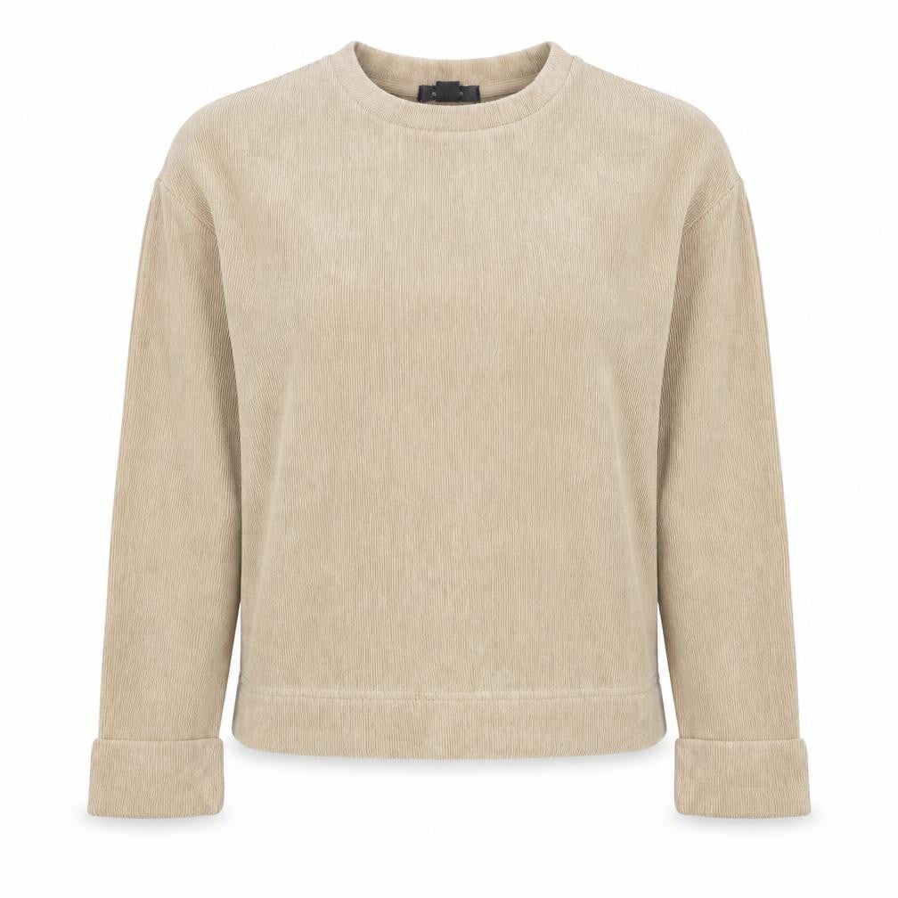 Primark Womens Beige Round Neck Polyester Pullover Jumper Size XS - Ribbed