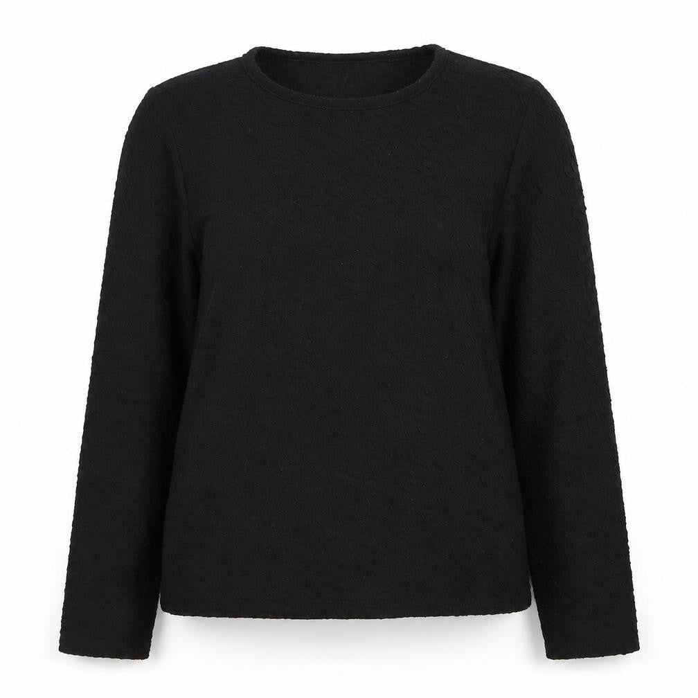 Dorothy Perkins Womens Black Round Neck Geometric Polyester Pullover Jumper Size 12