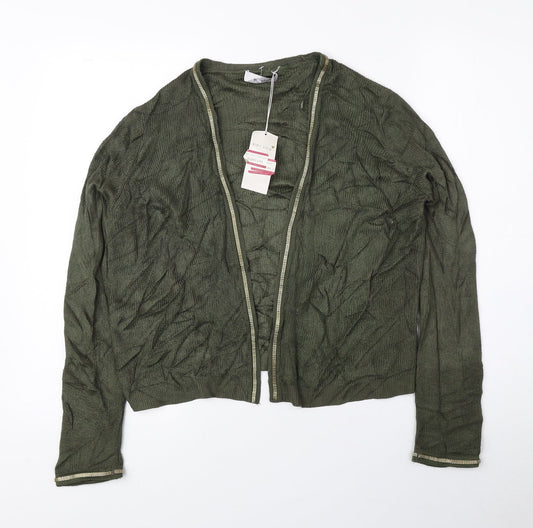 Per Una Womens Green V-Neck Viscose Cardigan Jumper Size 10