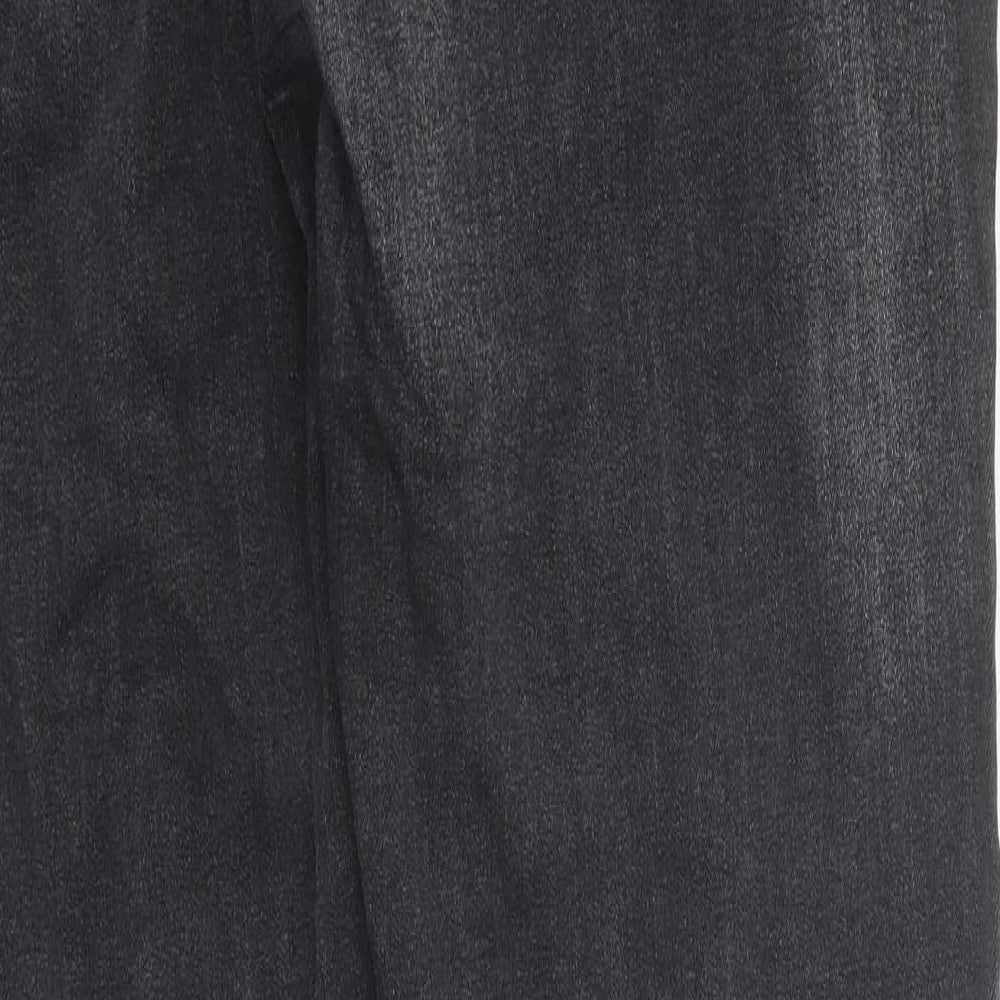 ONLY & SONS Womens Black 100% Cotton Straight Jeans Size 34 in L30 in Slim Zip