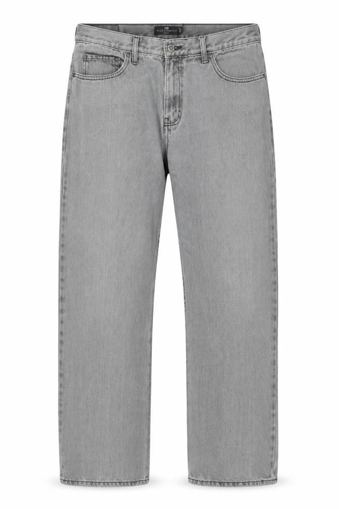 Marks & Spencer Womens Blue Cotton Straight Jeans Size 34 in L31 in Regular Button