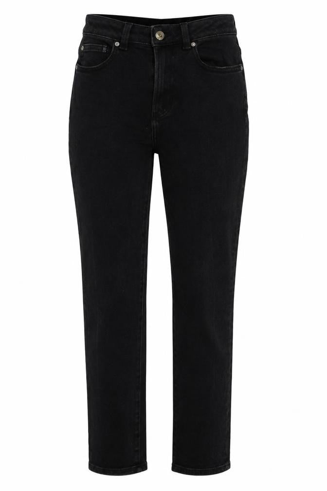 Denim & Co. Womens Black Cotton Skinny Jeans Size 8 L28 in Regular Button