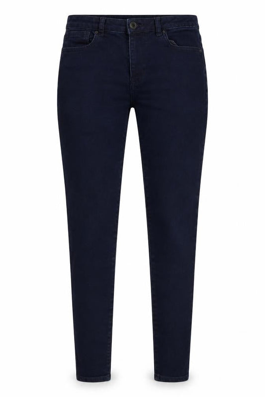 avenue denim Womens Blue Cotton Skinny Jeans Size 10 L27 in Regular Button