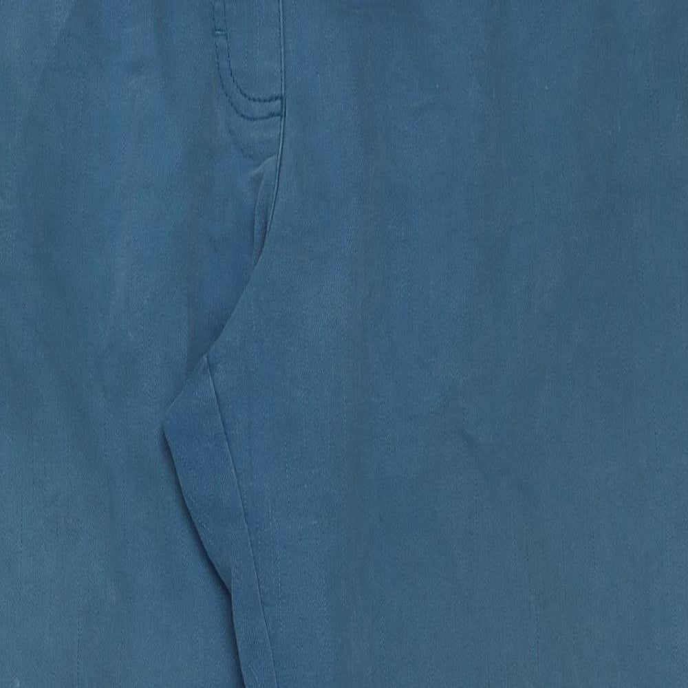 Epilogue Womens Blue Cotton Trousers Size 14 L28 in Regular